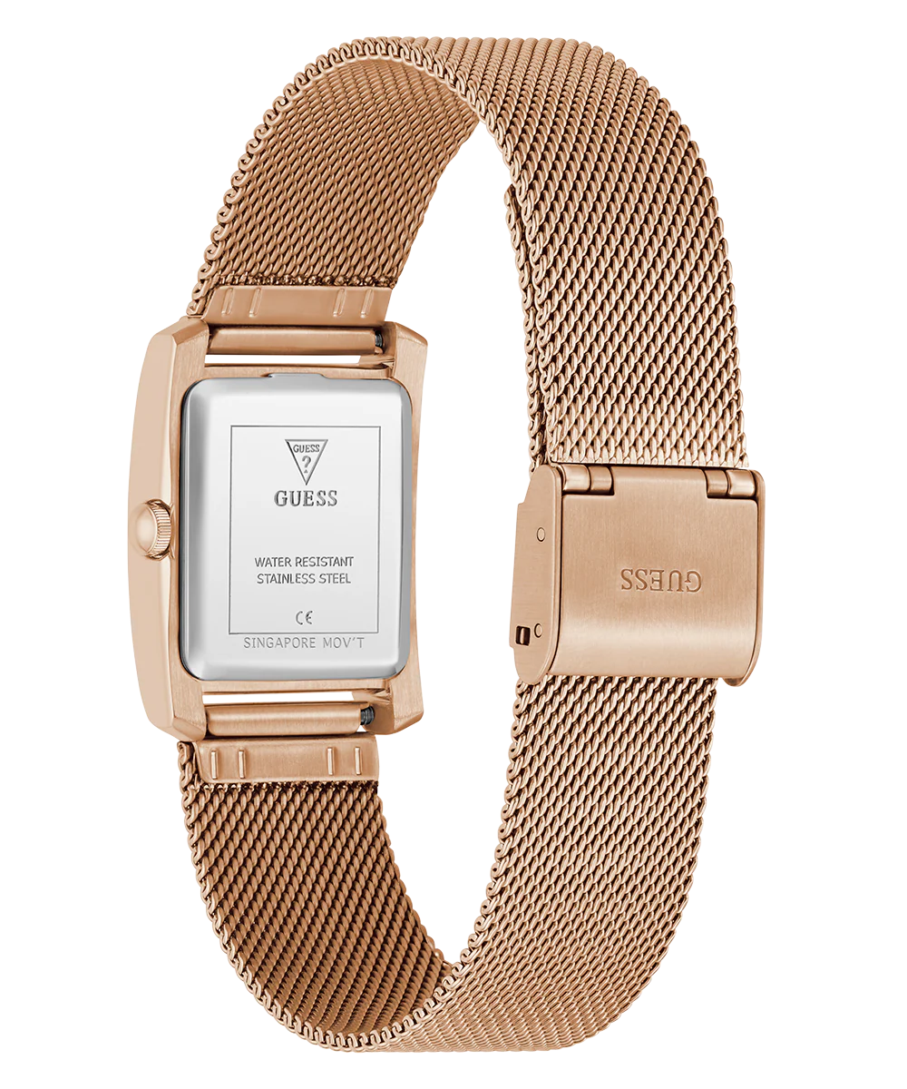 GUESS Ladies Rose Gold Tone Analog Watch