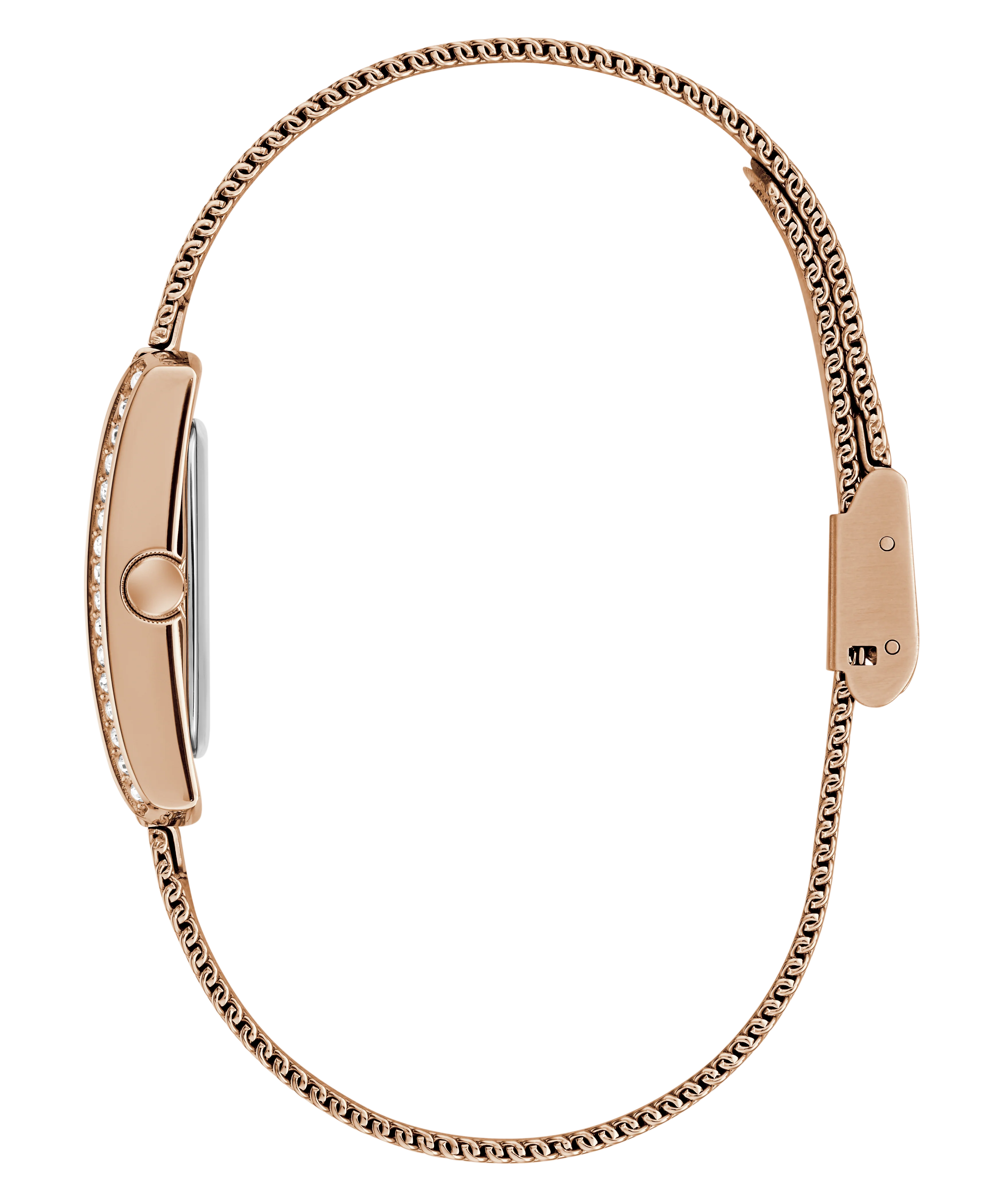 GUESS Ladies Rose Gold Tone Analog Watch