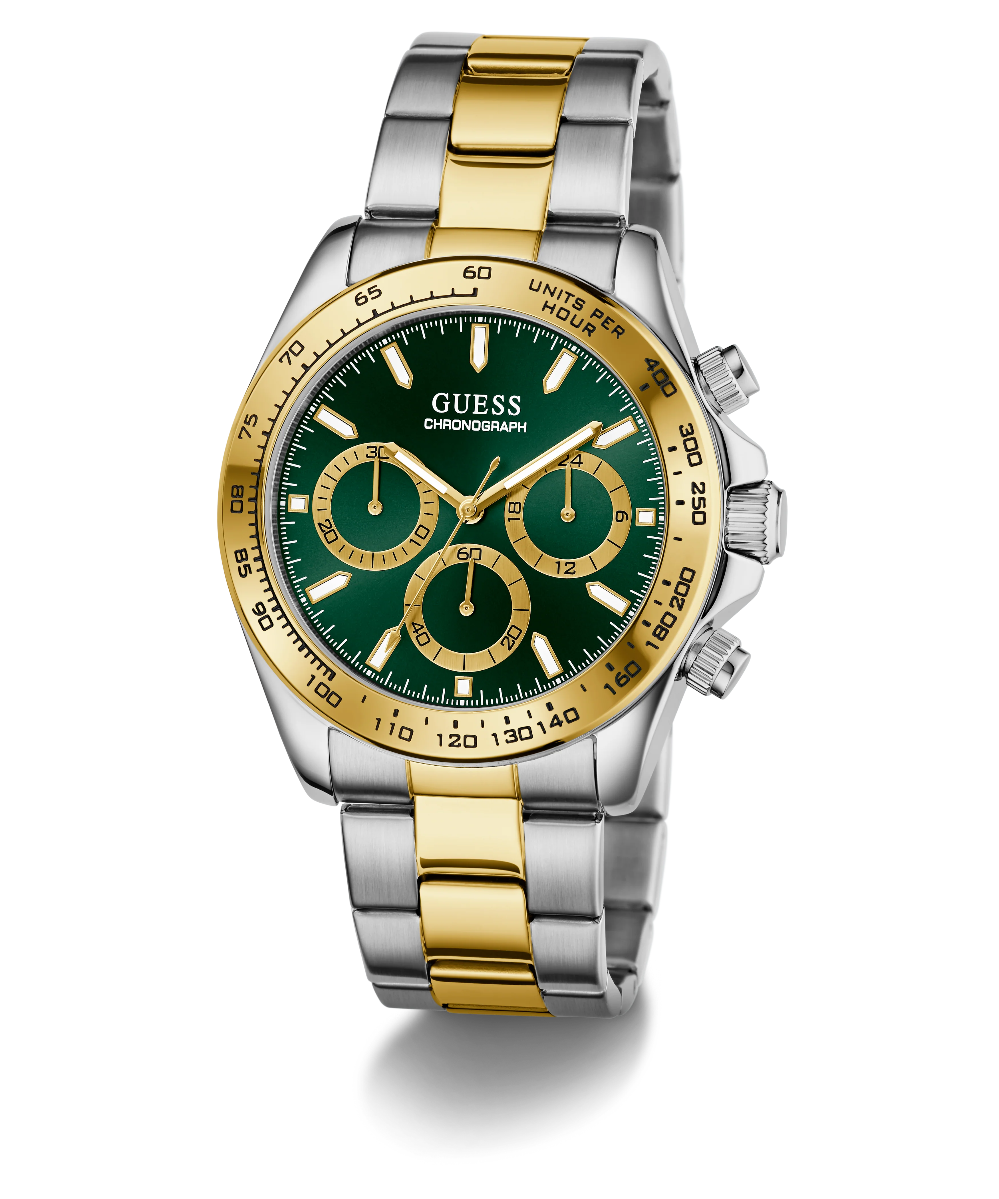 GUESS Mens Arthur 2-Tone Multi-function Watch