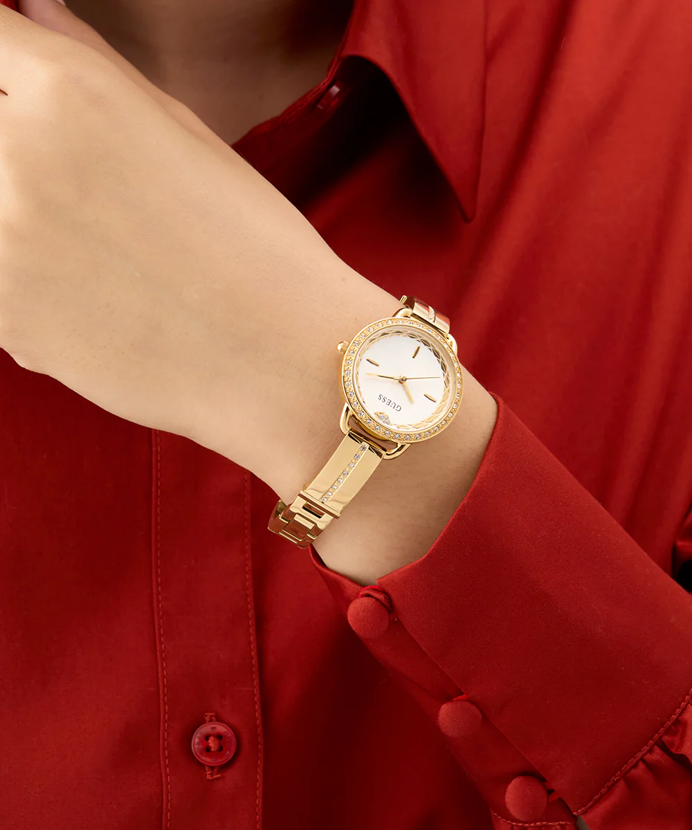 GUESS Limited Edition Lunar New Year Ladies Gold Tone Analog Watch