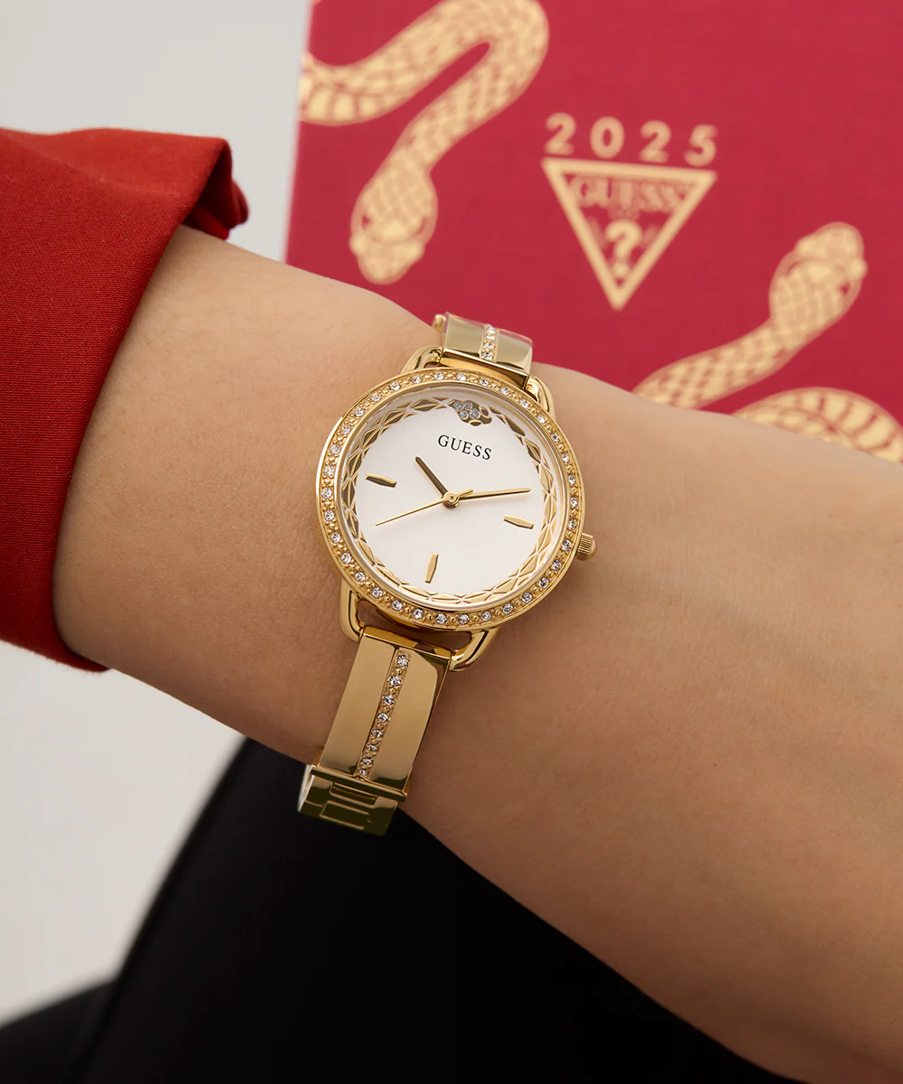 GUESS Limited Edition Lunar New Year Ladies Gold Tone Analog Watch