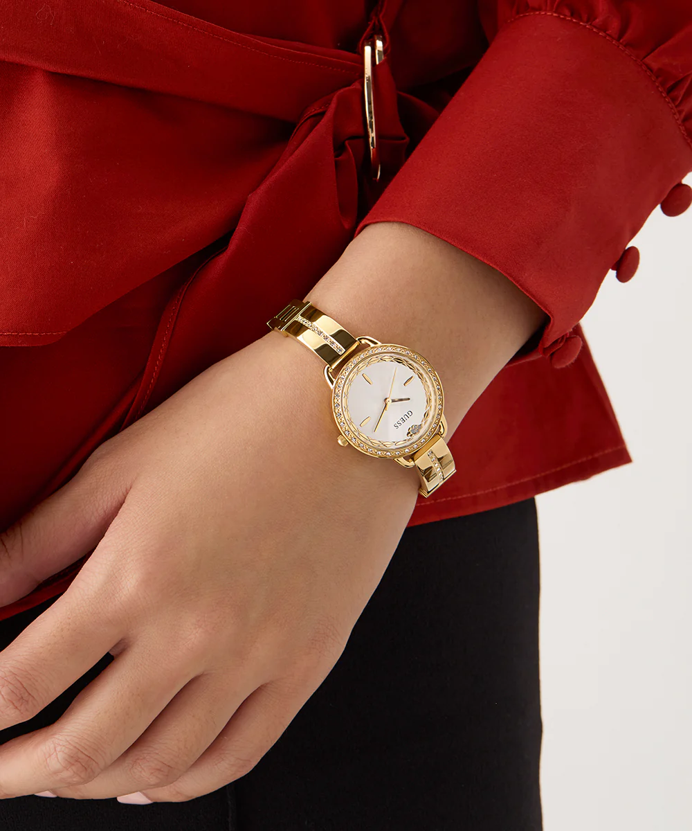GUESS Limited Edition Lunar New Year Ladies Gold Tone Analog Watch