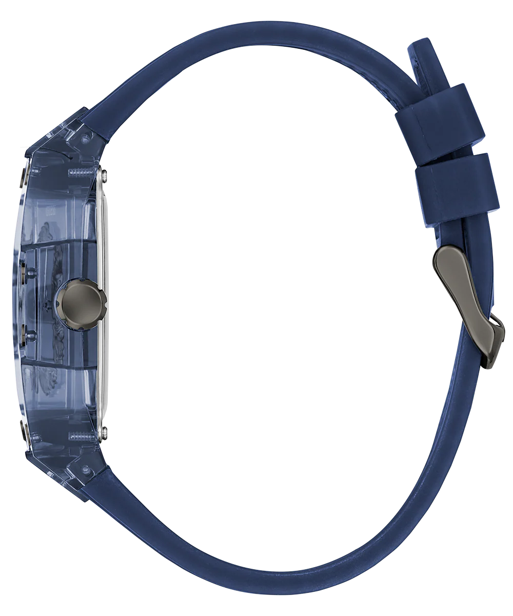 GUESS Mens Blue Analog Watch