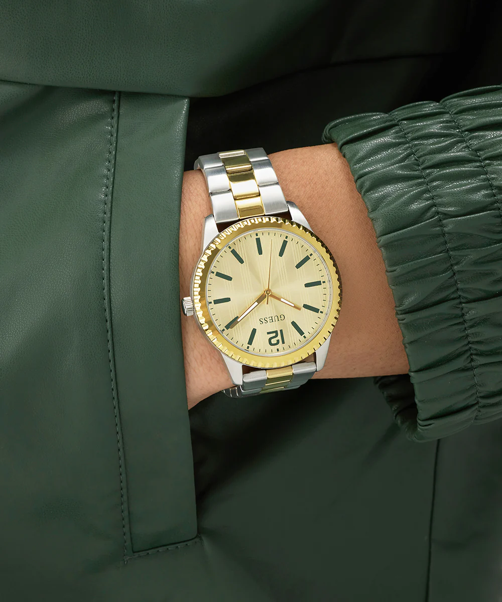 GUESS Mens 2-Tone Analog Watch