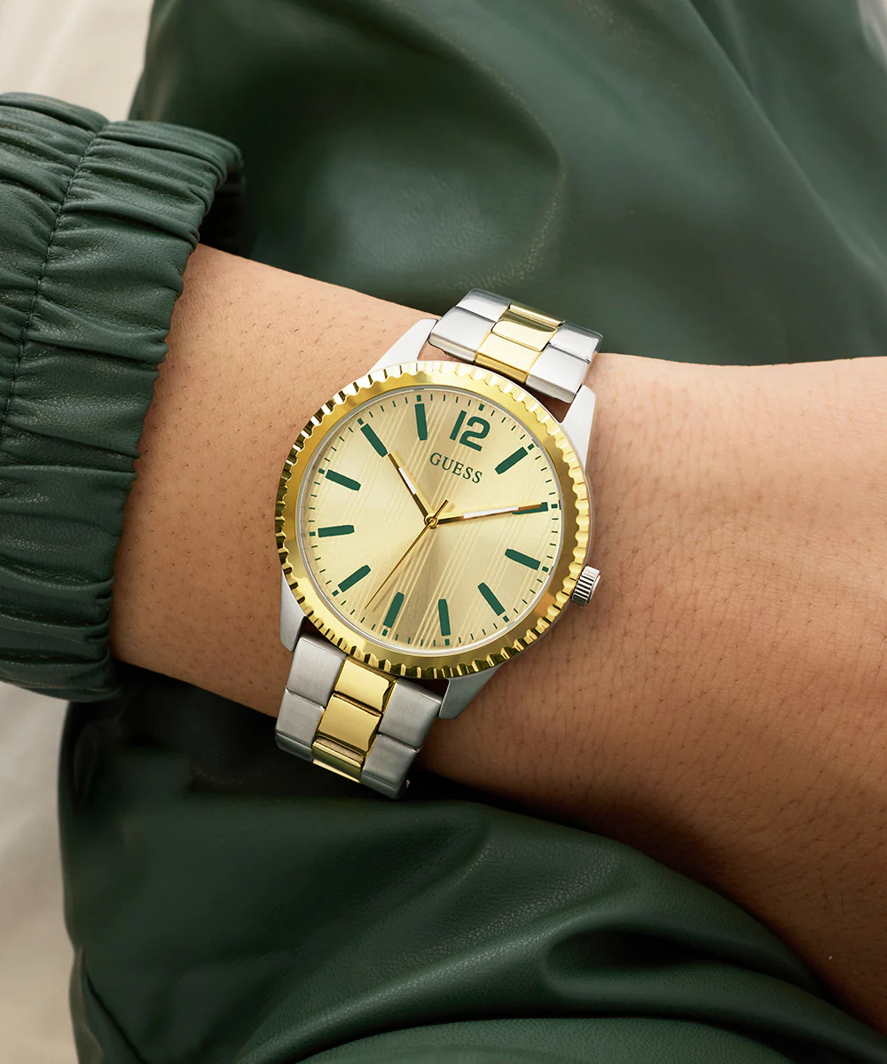 GUESS Mens 2-Tone Analog Watch