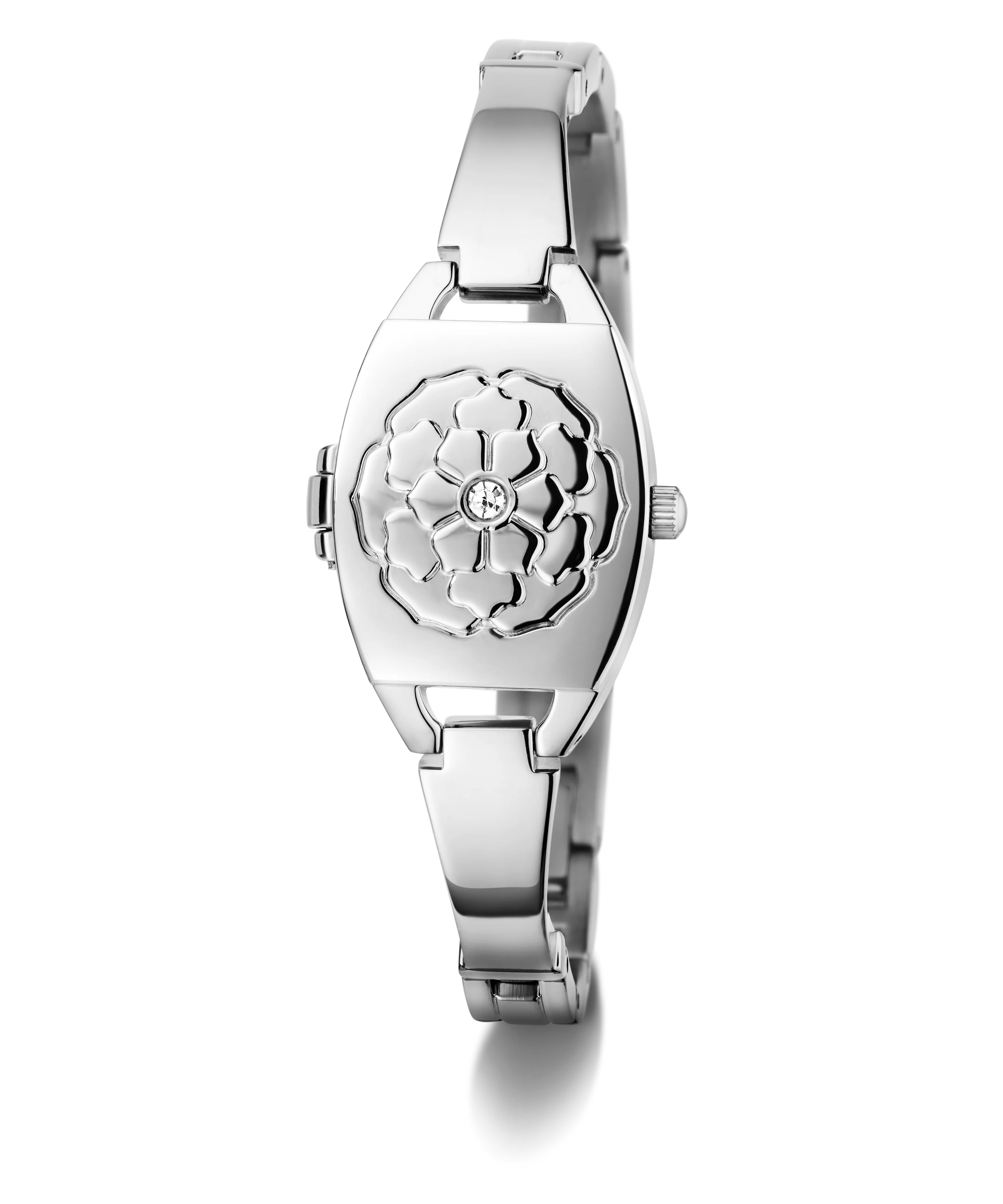 GUESS Ladies Silver Tone Analog Watch