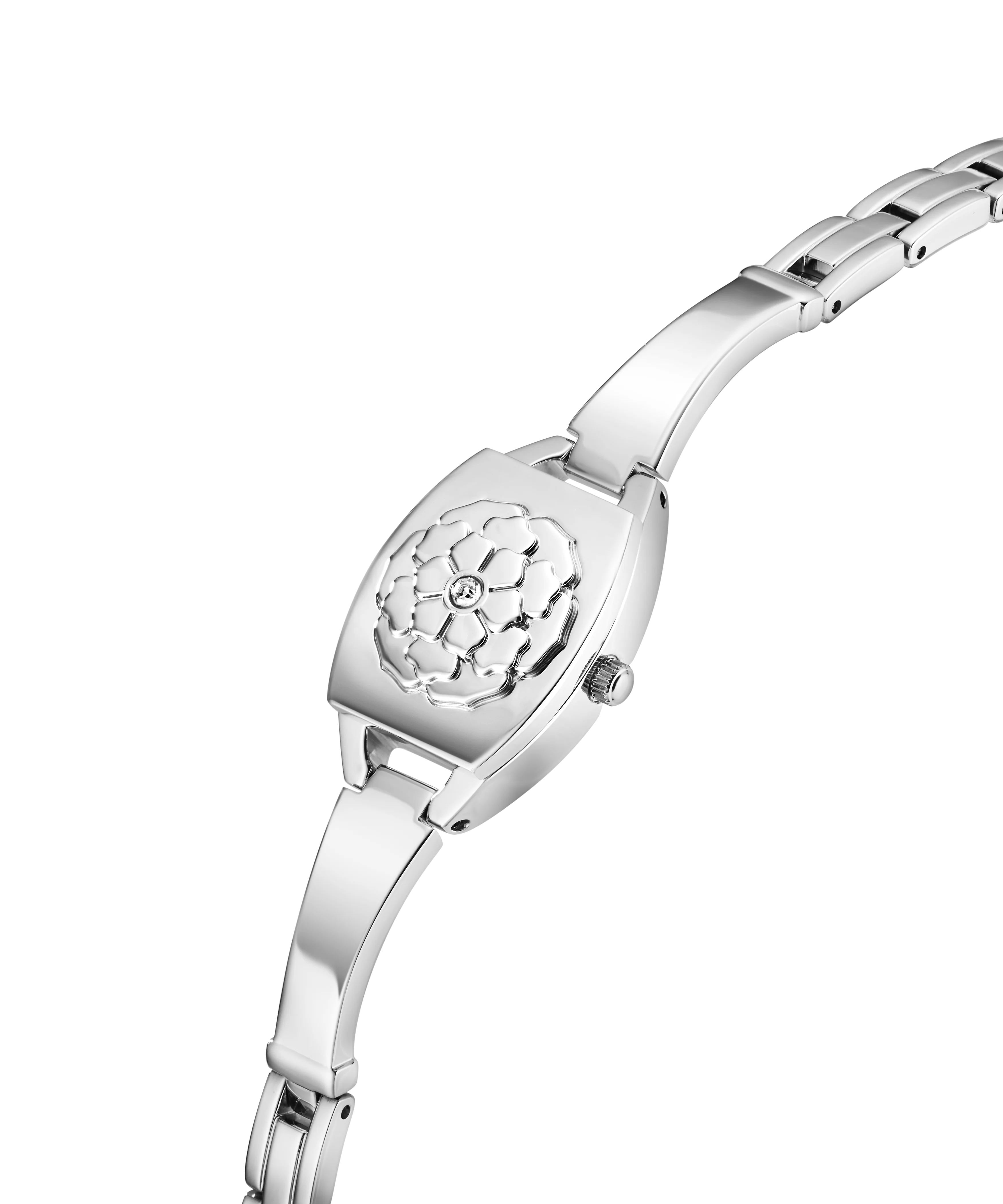 GUESS Ladies Silver Tone Analog Watch