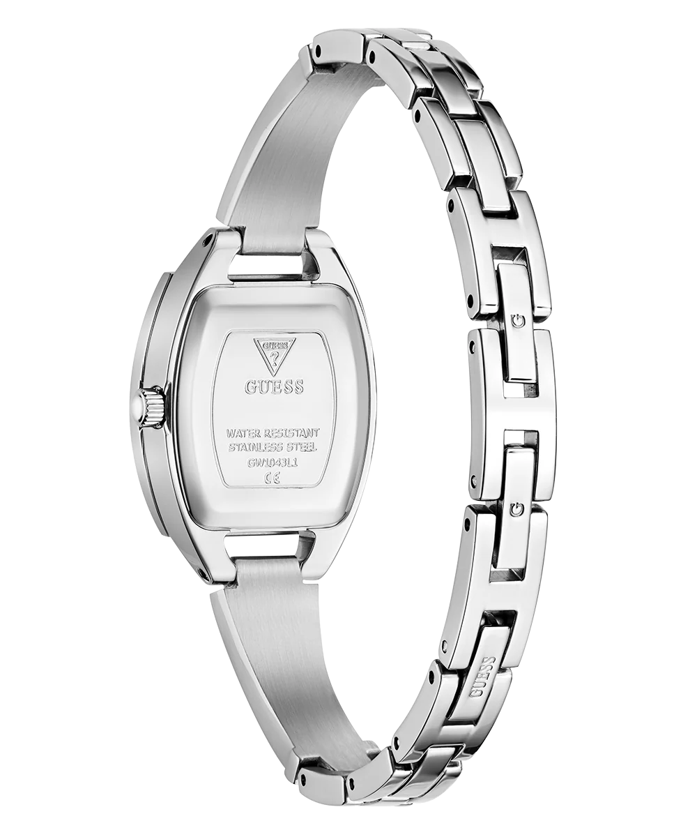 GUESS Ladies Silver Tone Analog Watch