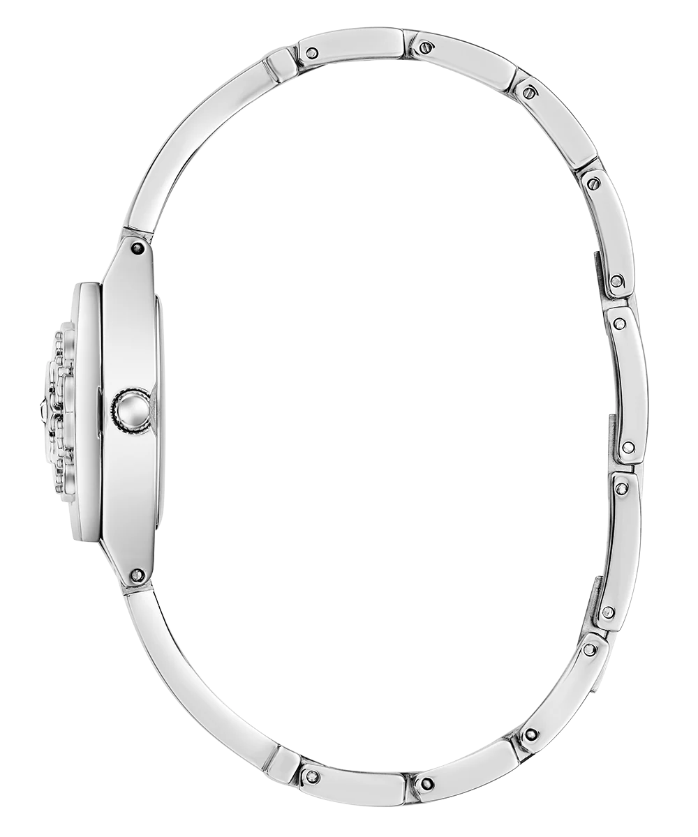 GUESS Ladies Silver Tone Analog Watch