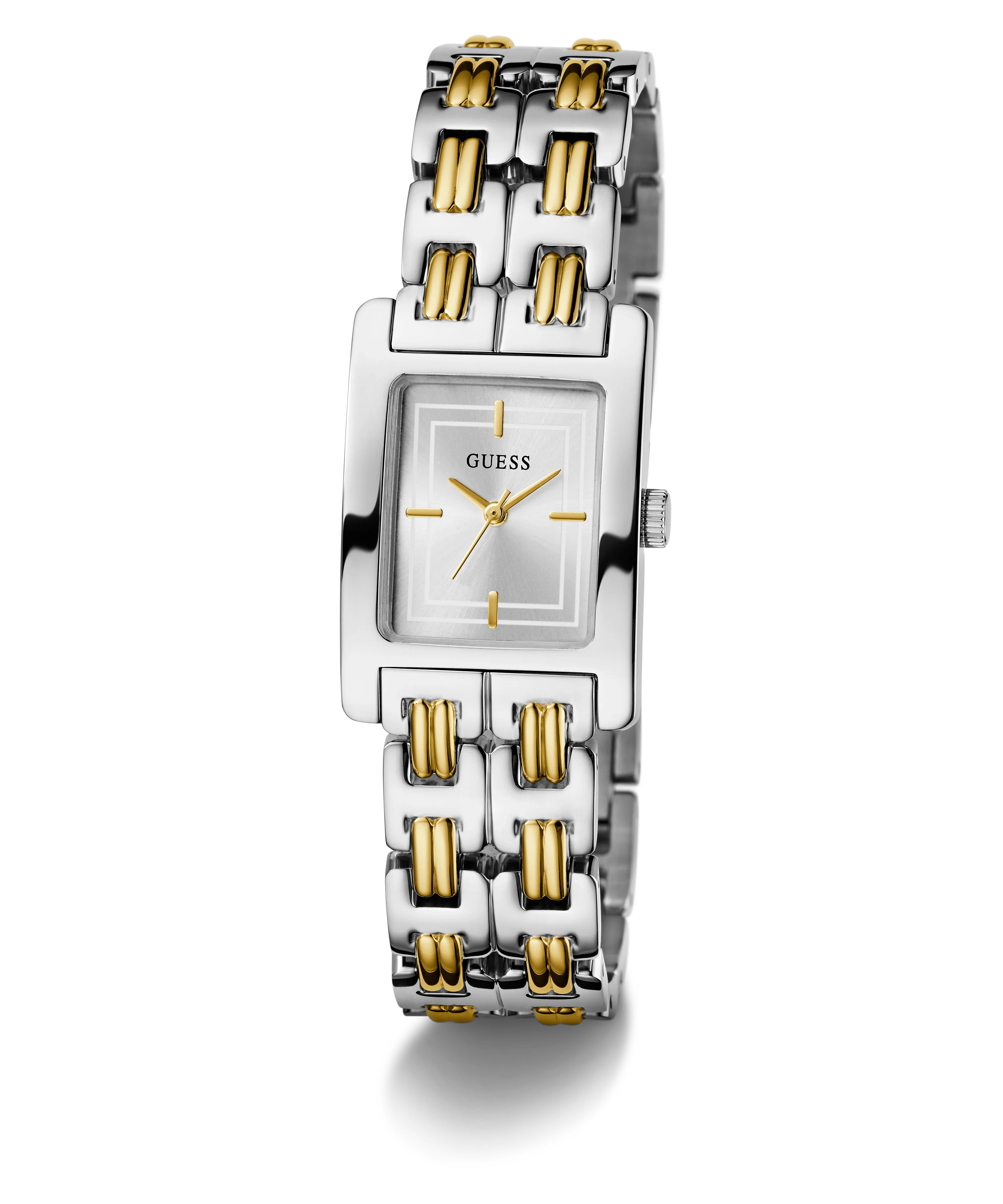GUESS Ladies 2-Tone Silver Tone Analog Watch