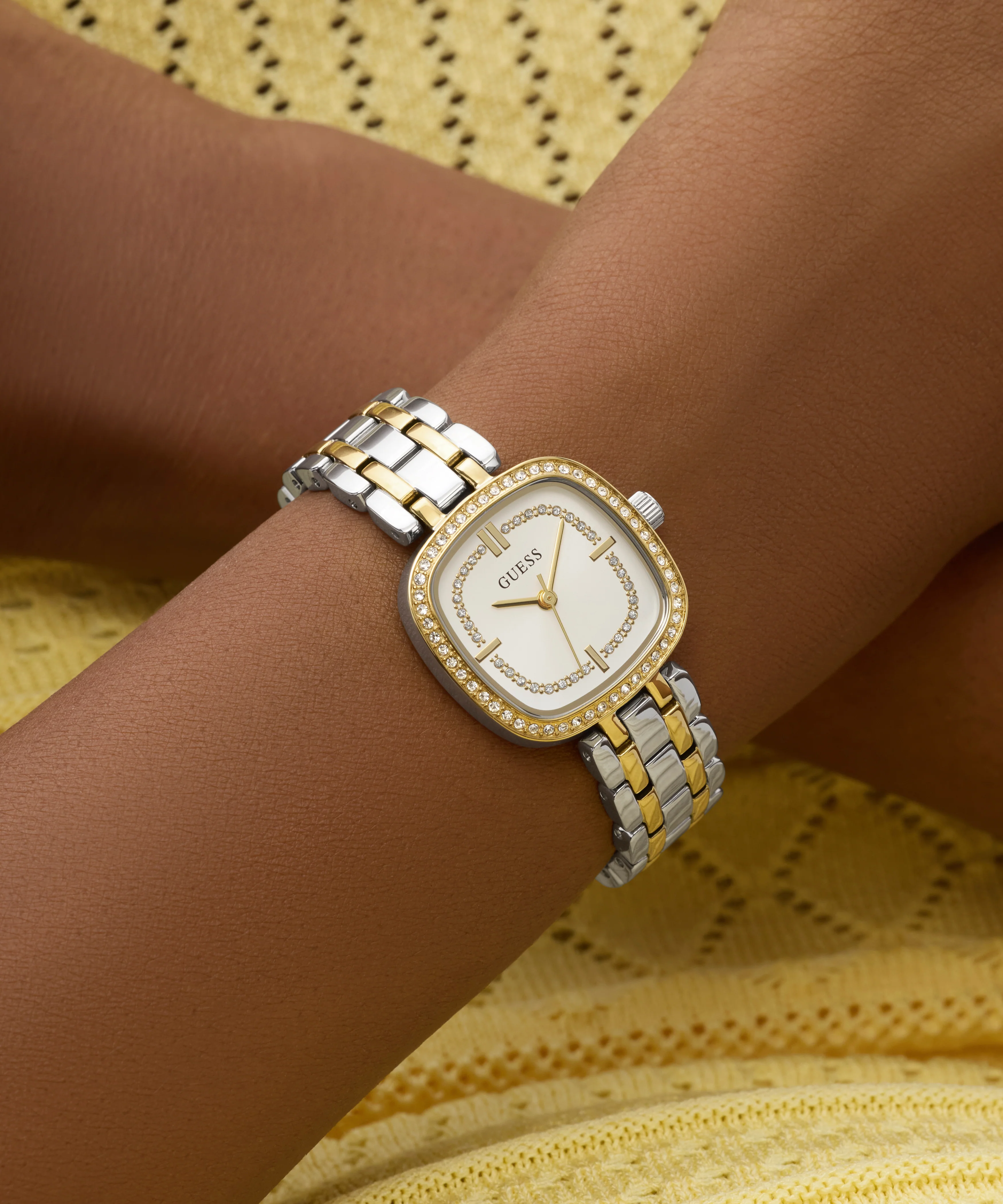 GUESS Ladies Hazel 2-Tone Analog Watch