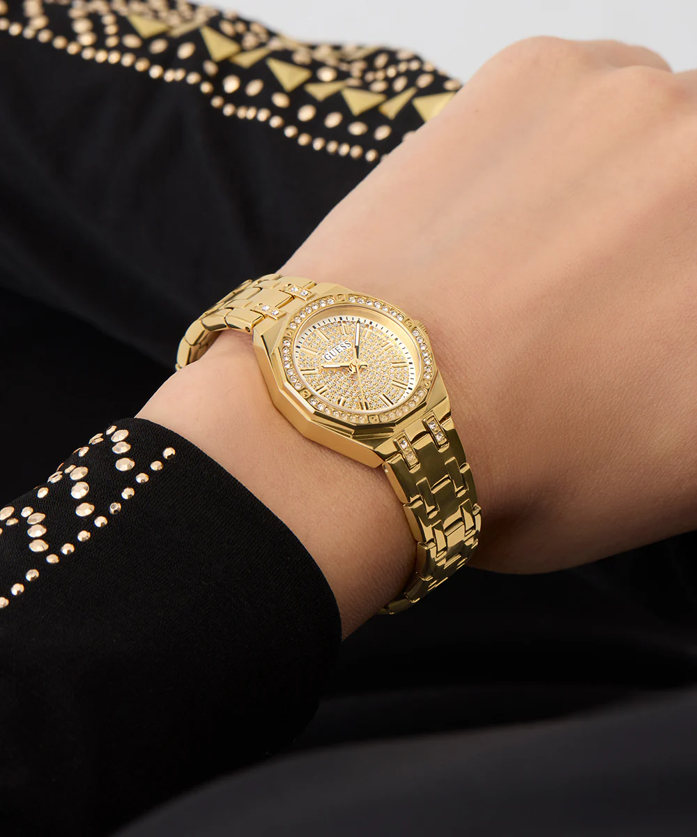 GUESS Ladies Pixie Gold Tone Analog Watch