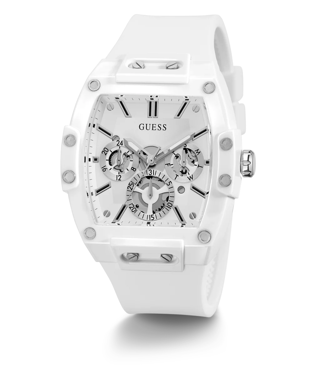 GUESS Mens White Multi-function Watch