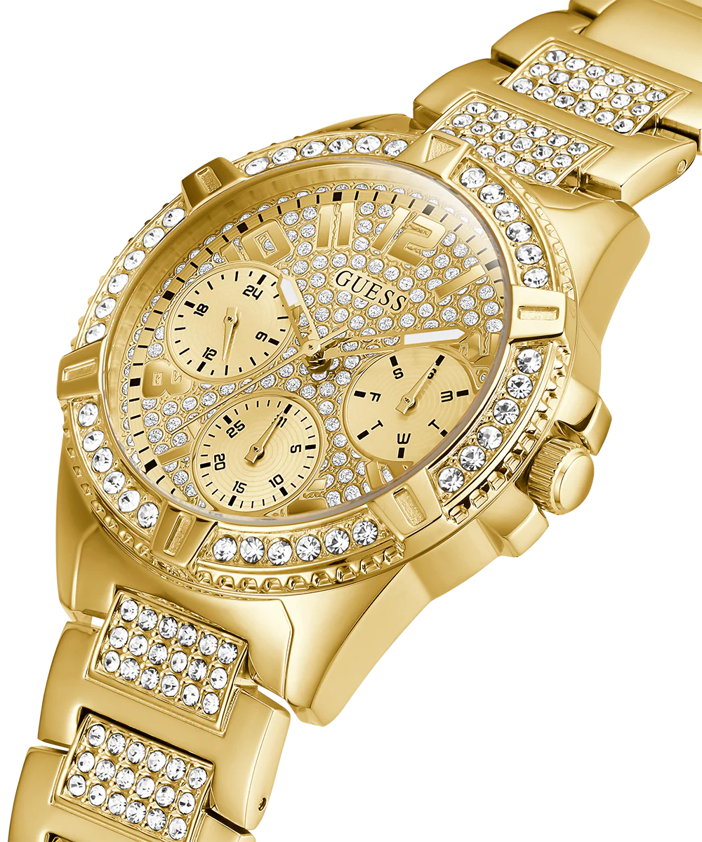 GUESS Ladies Gold Tone Multi-function Watch