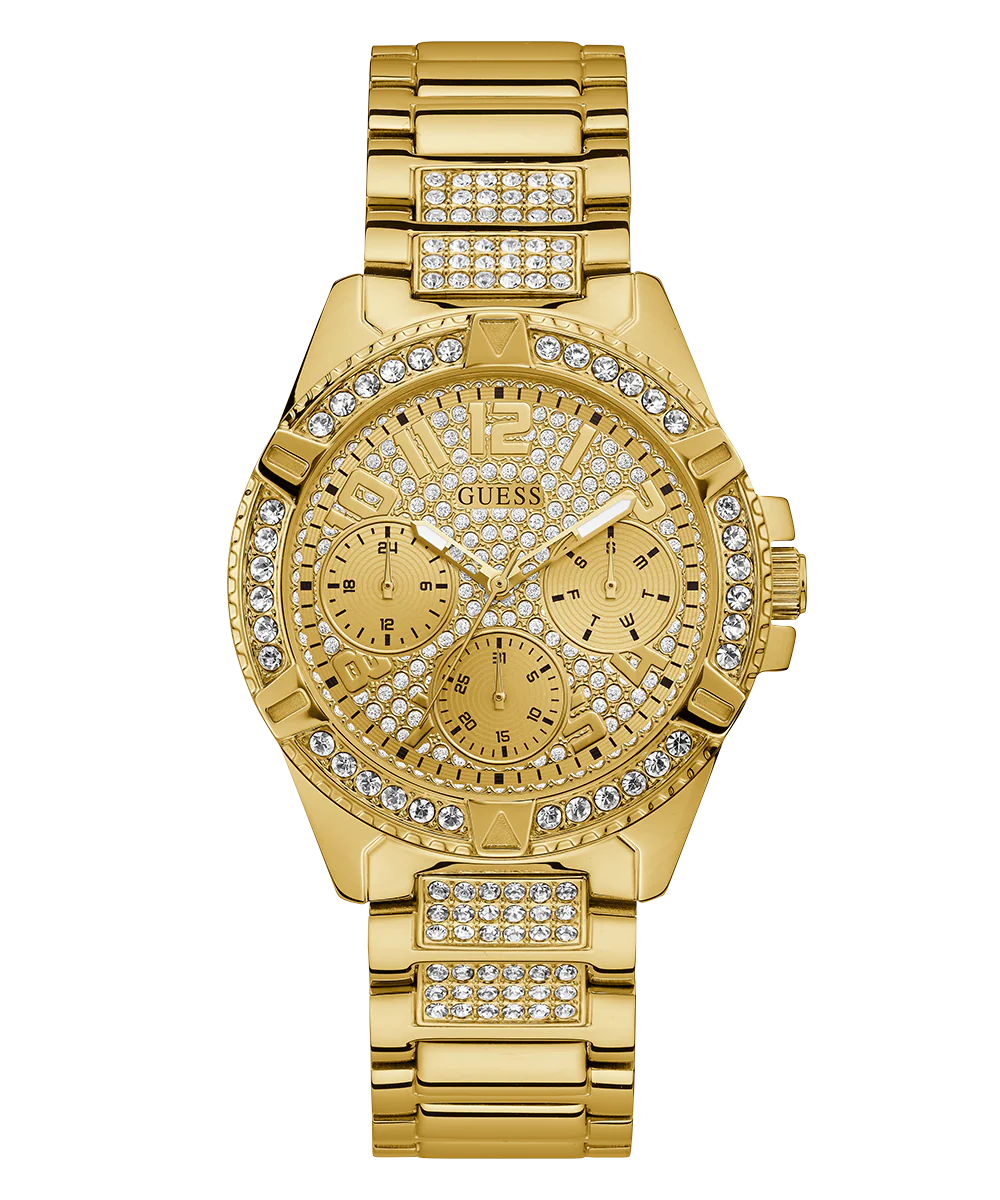 GUESS Ladies Gold Tone Multi-function Watch