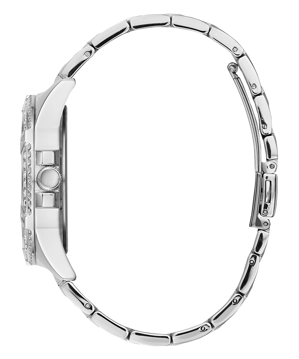 GUESS Ladies Silver Tone Multi-function Watch