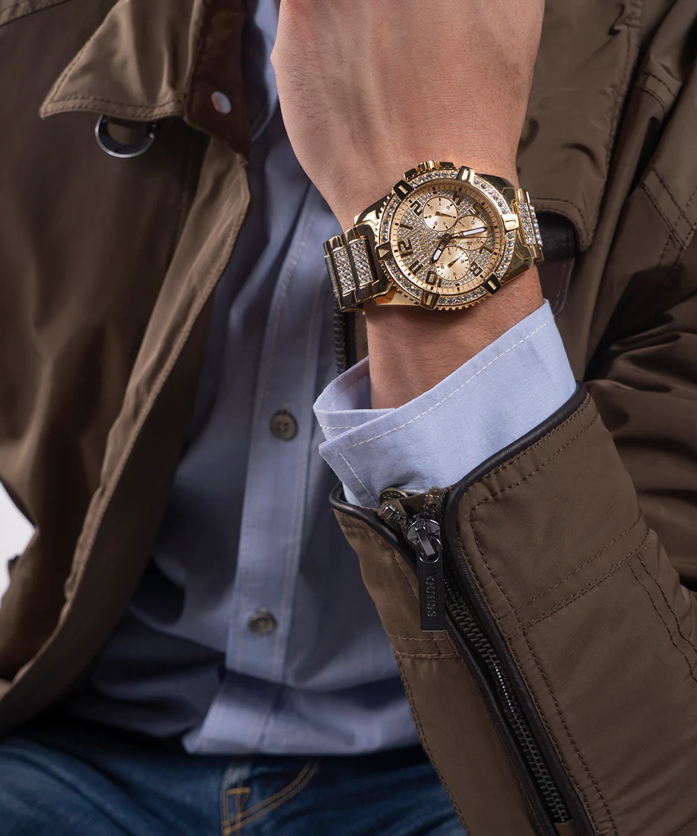 330-guess-mens-gold-tone-multi-function-watch-3.webp GUESS Mens Gold Tone Multi-function Watch