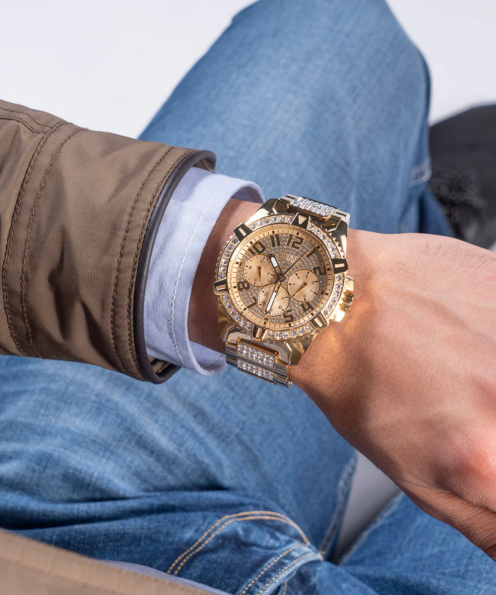 330-guess-mens-gold-tone-multi-function-watch-5.webp GUESS Mens Gold Tone Multi-function Watch