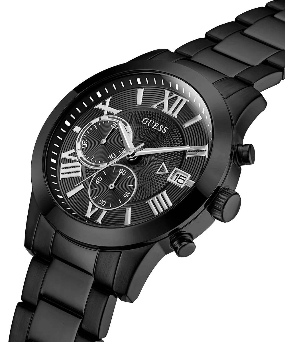 GUESS Mens Black Chronograph Watch