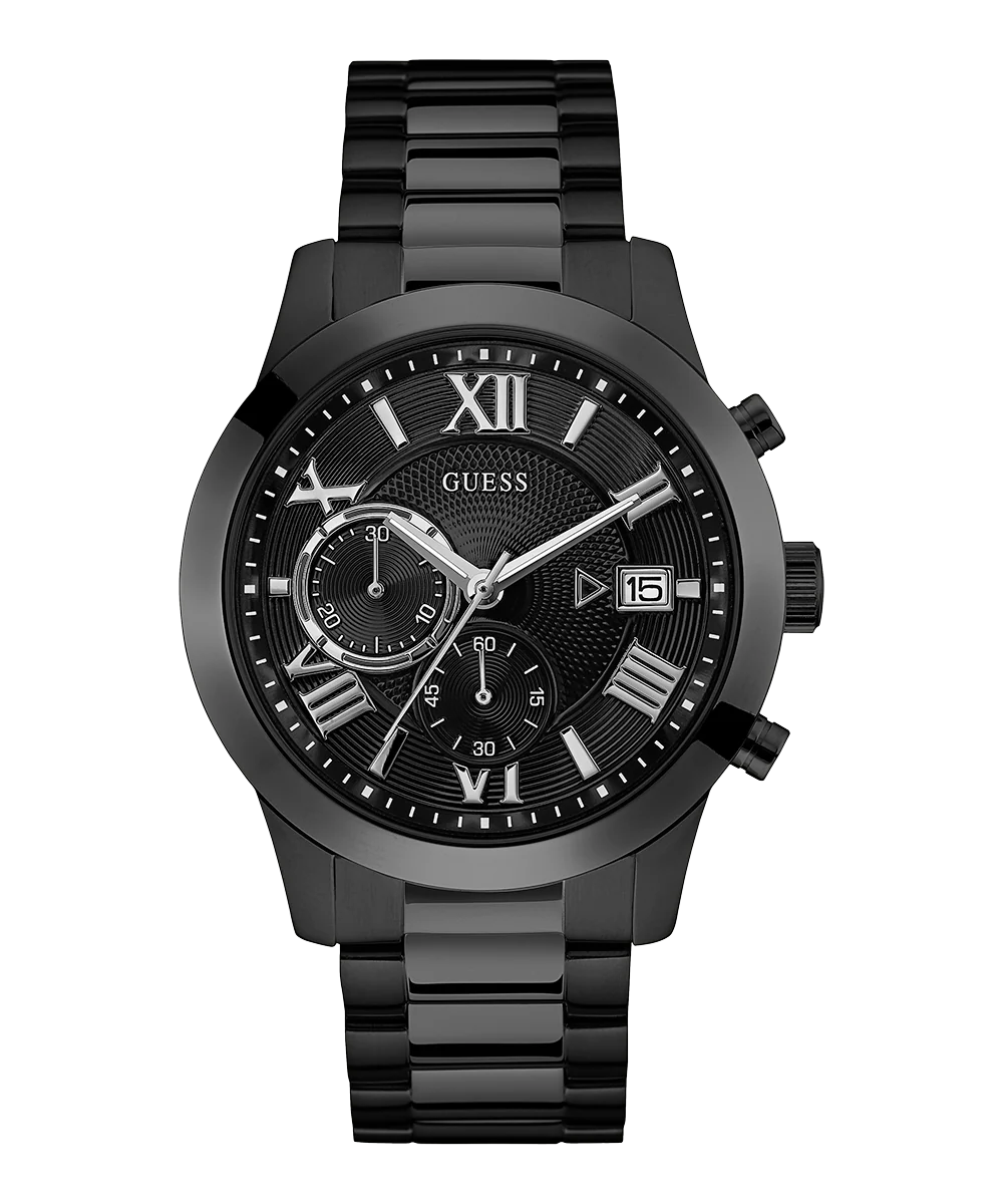 GUESS Mens Black Chronograph Watch