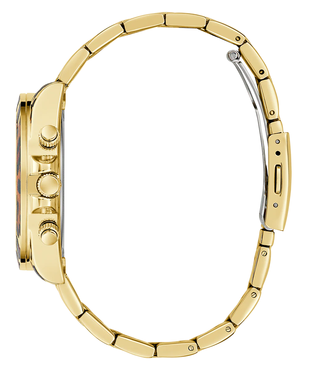 GUESS Ladies Leopard Multi-function Watch