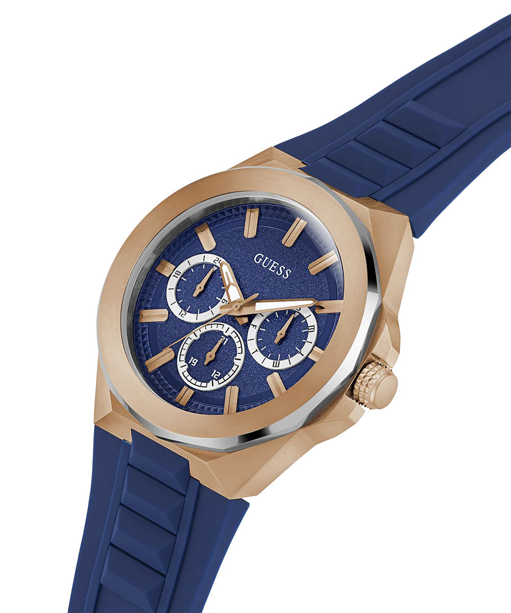 357-guess-mens-blue-2-tone-multi-function-watch-3.webp GUESS Mens Blue 2-Tone Multi-function Watch