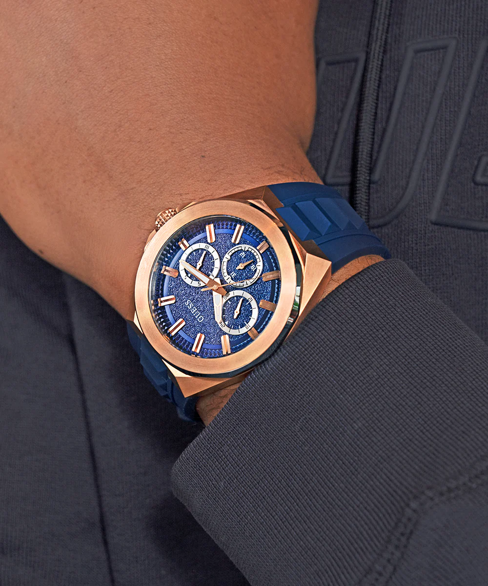357-guess-mens-blue-2-tone-multi-function-watch-4.webp GUESS Mens Blue 2-Tone Multi-function Watch