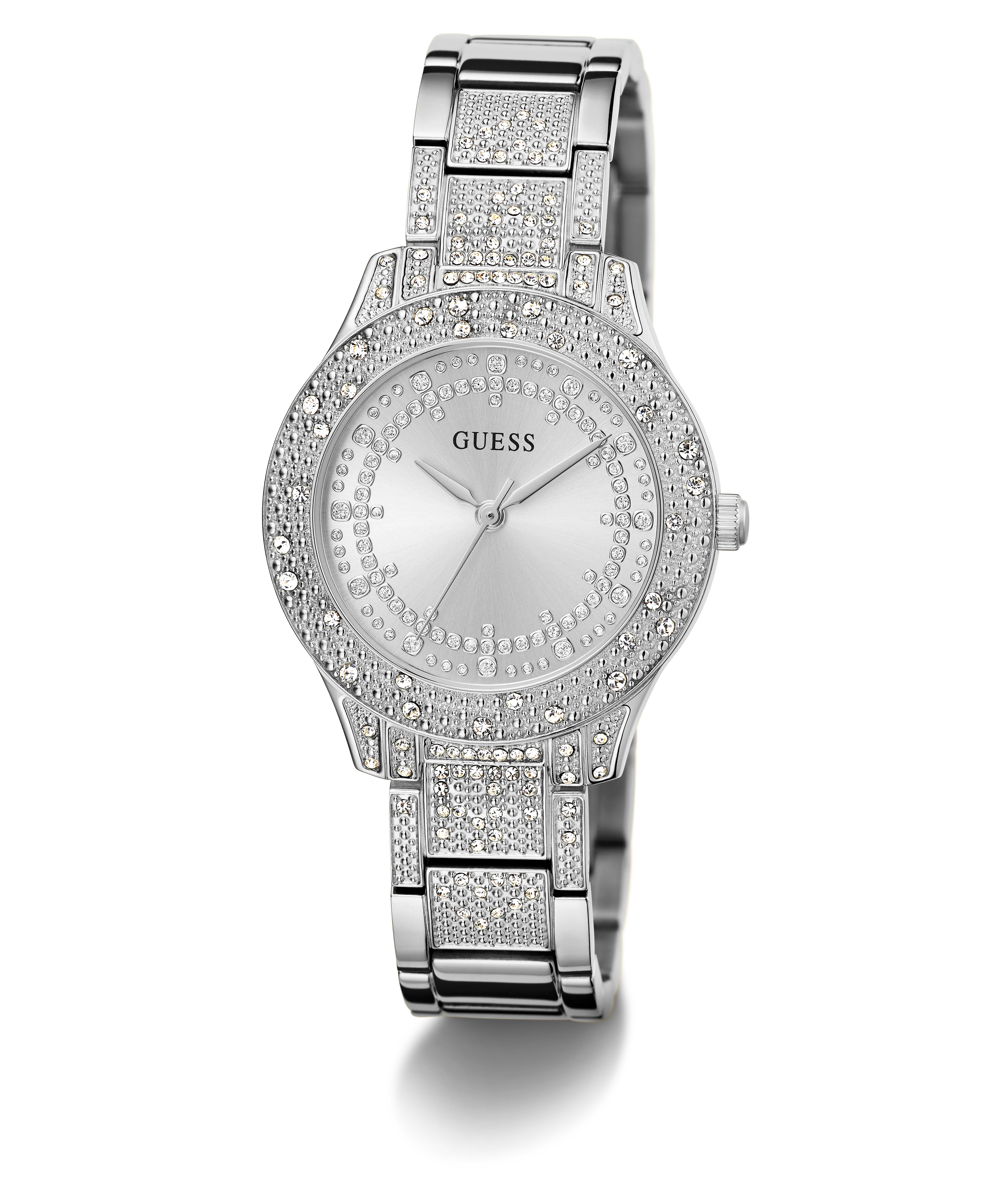 GUESS Ladies Silver Tone Analog Watch