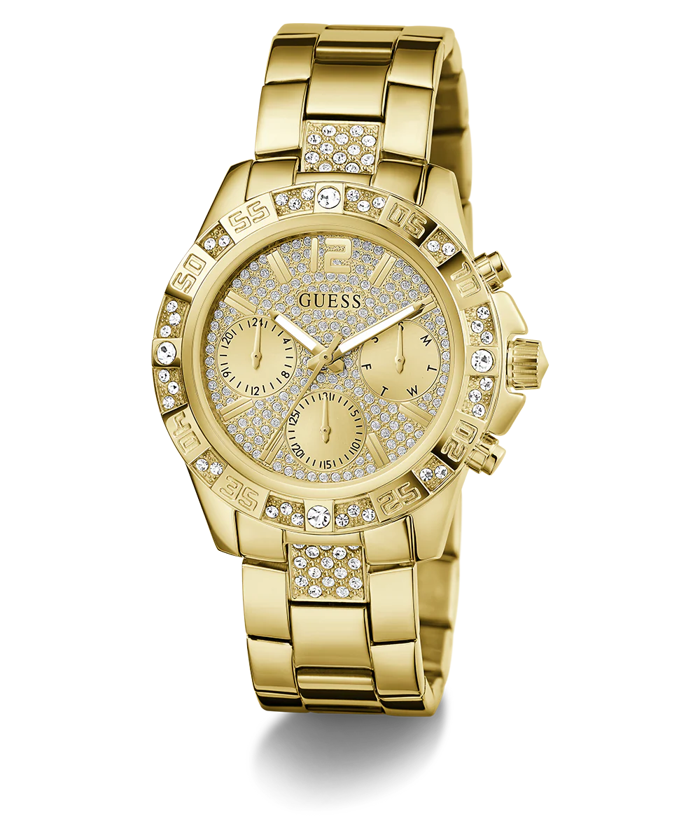GUESS Ladies Gold Tone Multi-function Watch