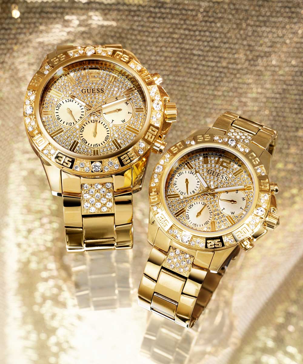 363-guess-ladies-gold-tone-multi-function-watch-2.jpg GUESS Ladies Gold Tone Multi-function Watch