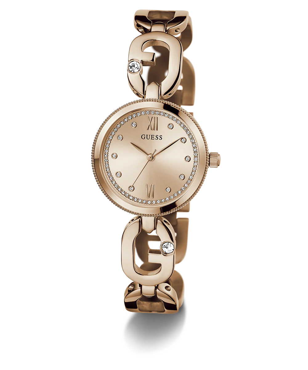 GUESS Ladies Rose Gold Tone Analog Watch