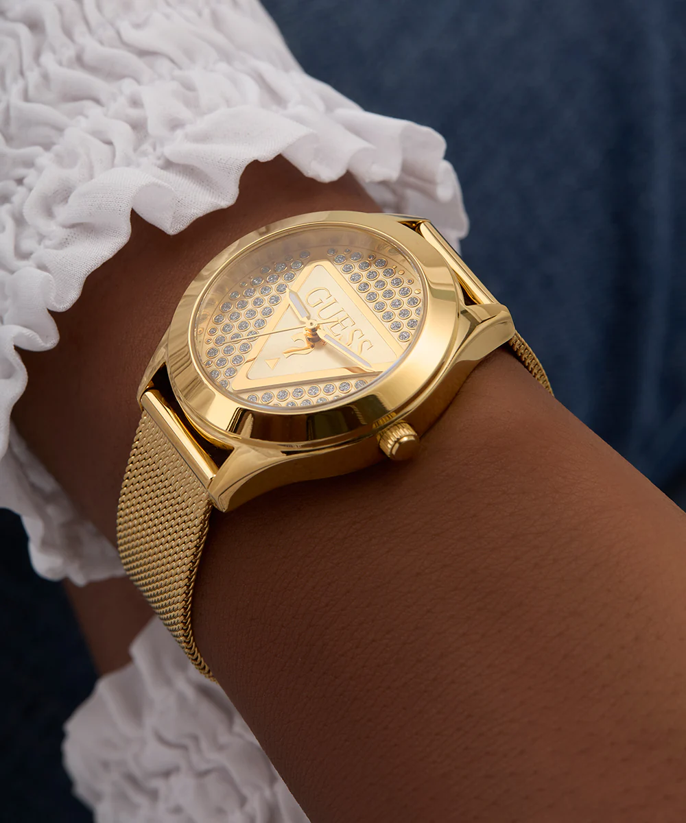 GUESS Ladies Gold Tone Analog Watch
