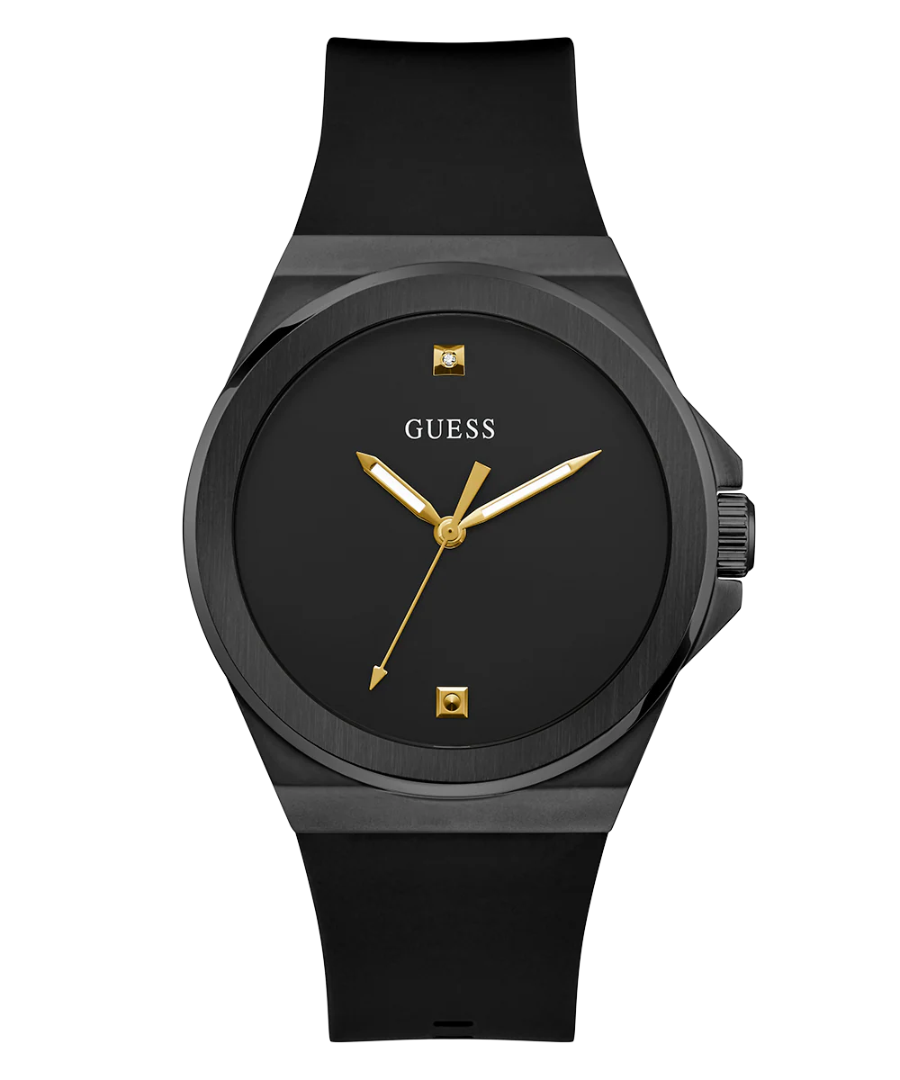 GUESS Mens Black Analog Watch