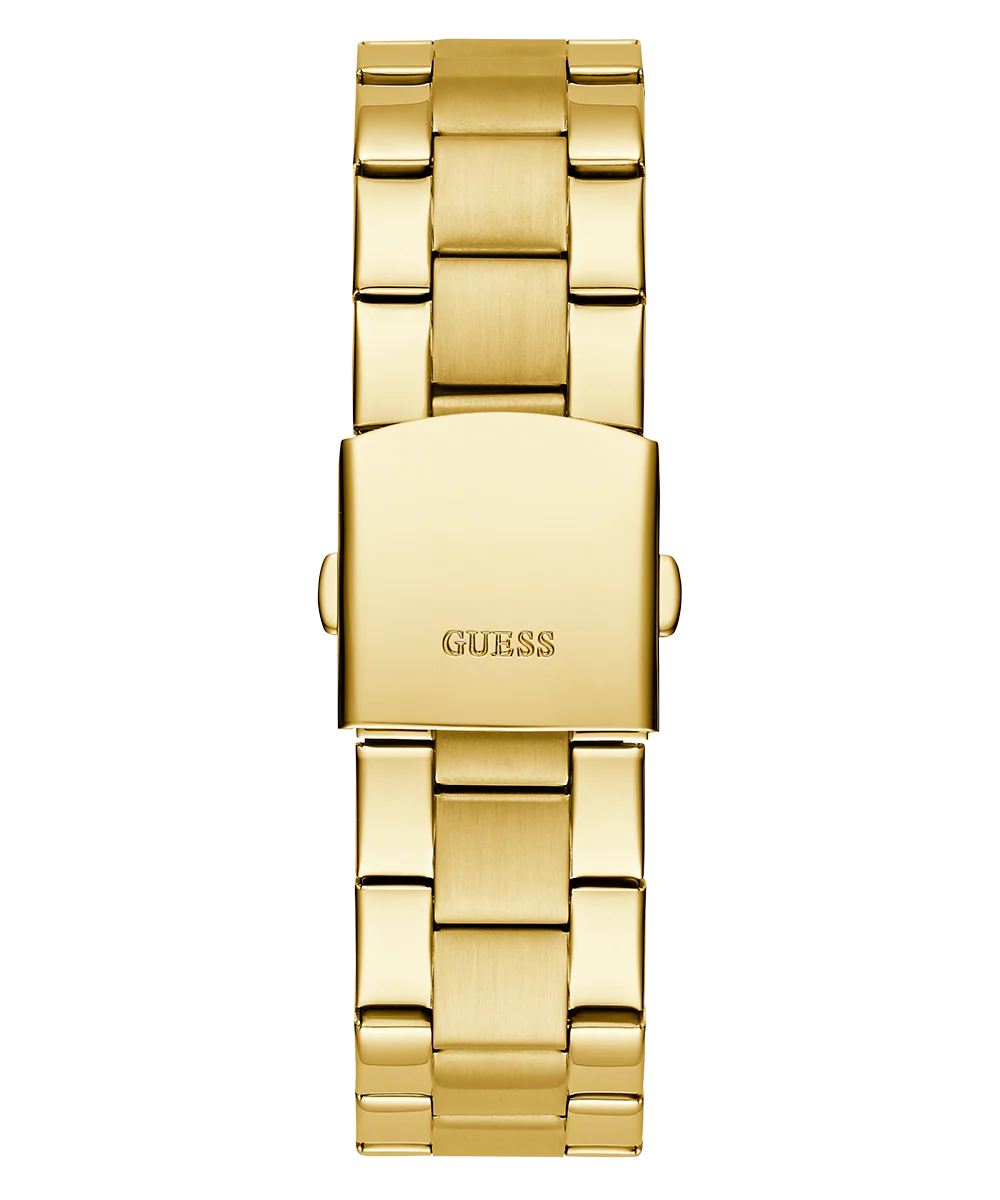 GUESS Mens Gold Tone Analog Watch