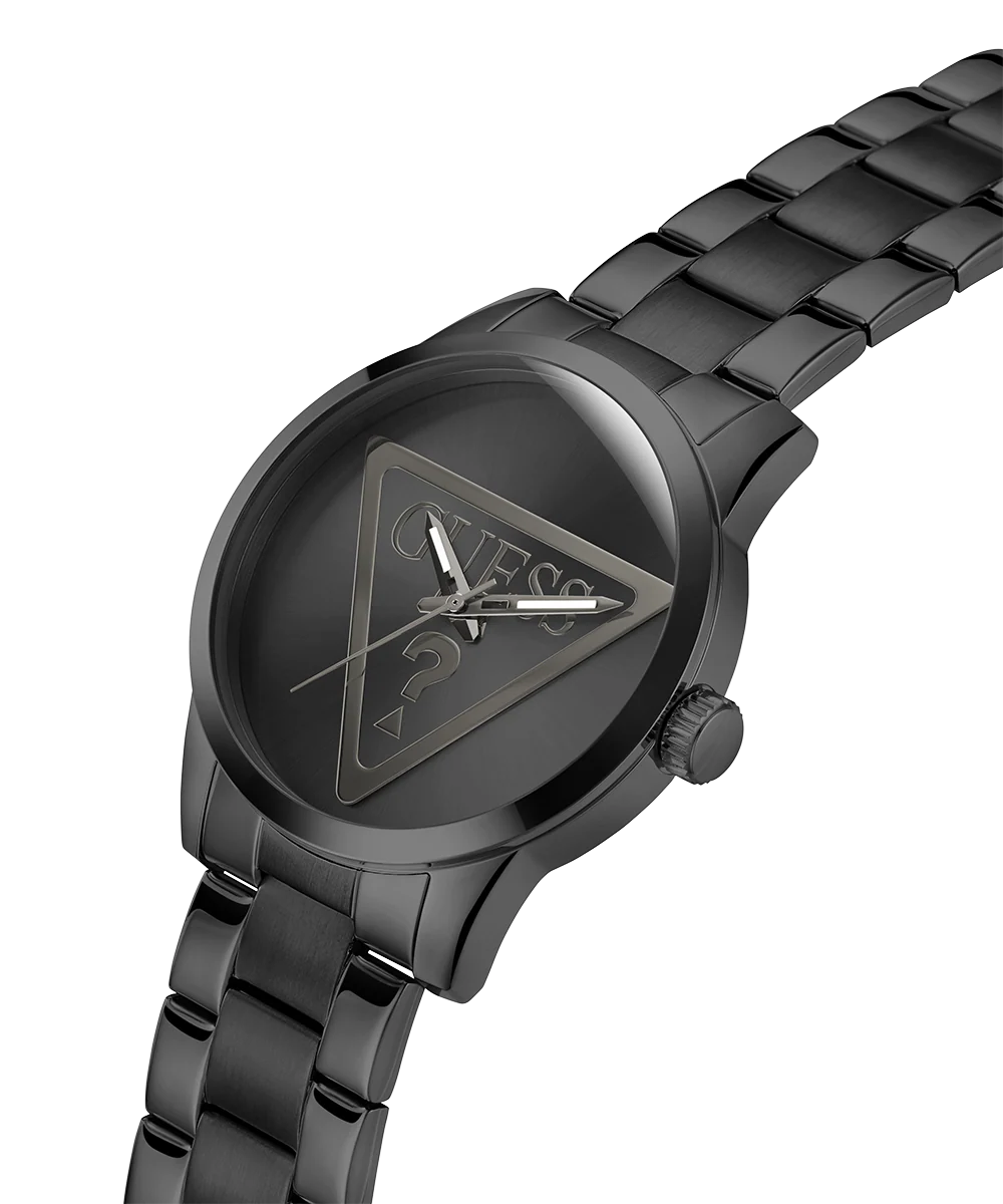 GUESS Mens Black Analog Watch