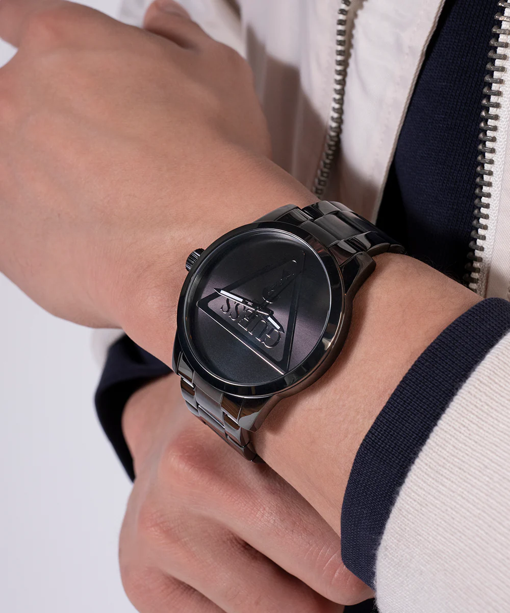 GUESS Mens Black Analog Watch