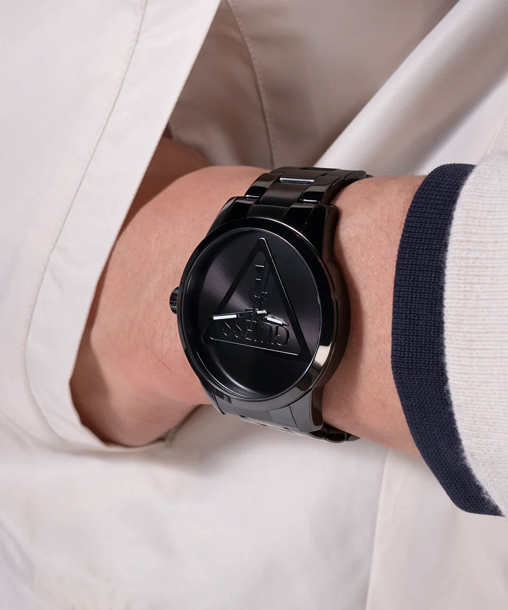 GUESS Mens Black Analog Watch