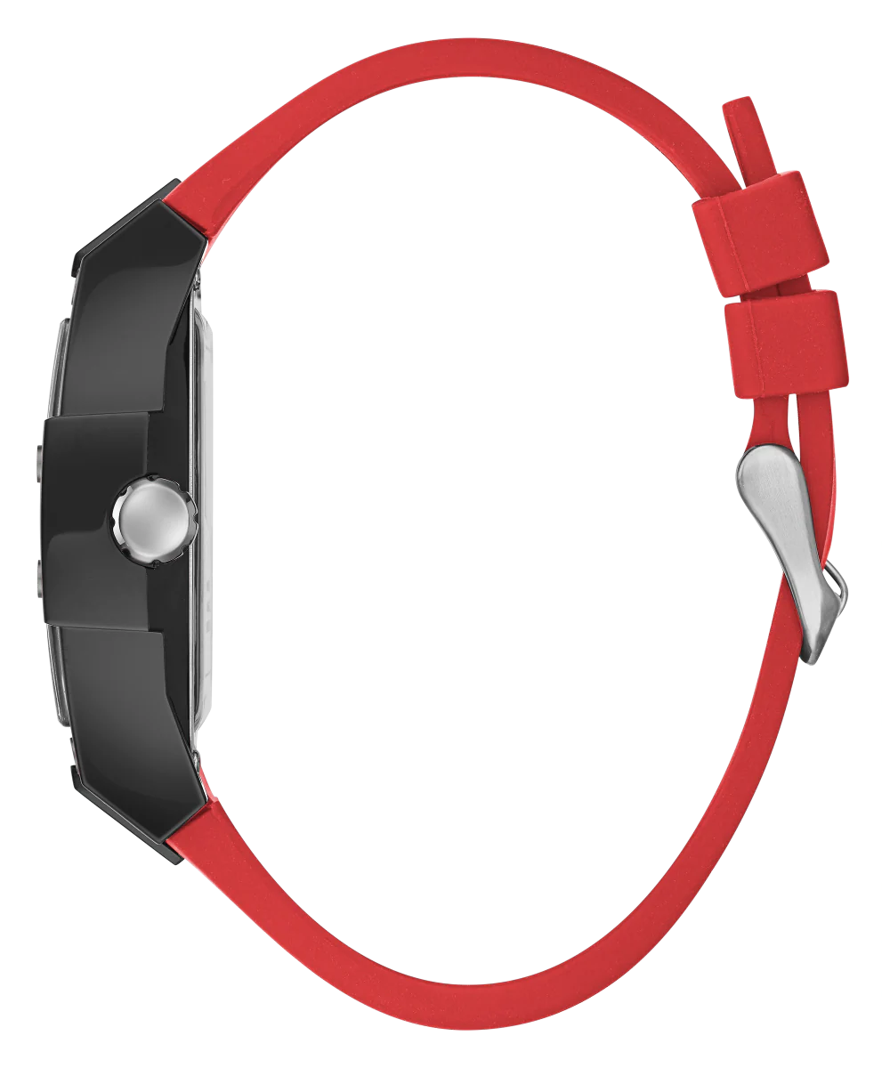 GUESS Mens Red Black Multi-function Watch