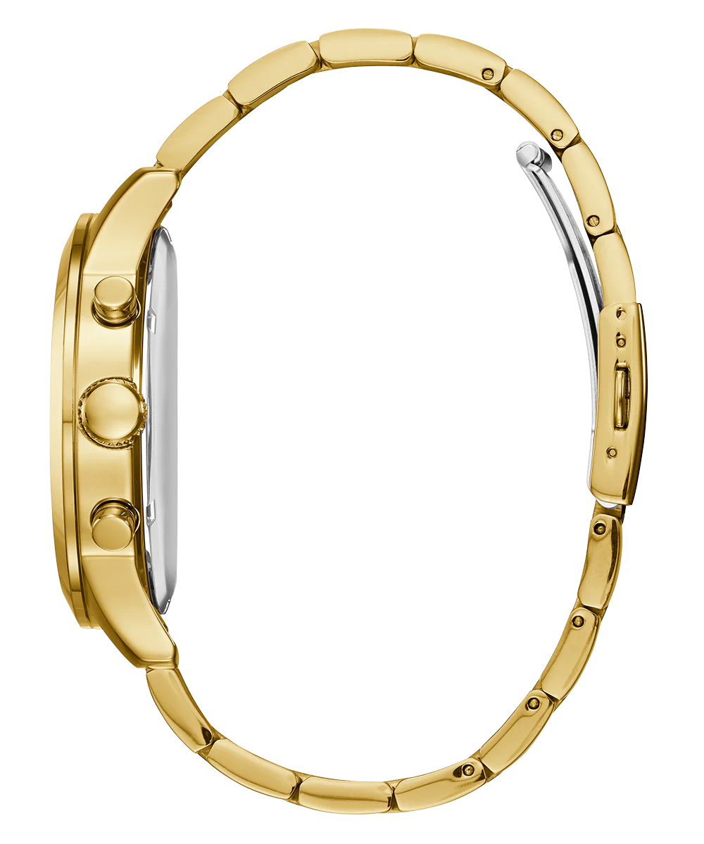 GUESS Mens Gold Tone Chronograph Watch