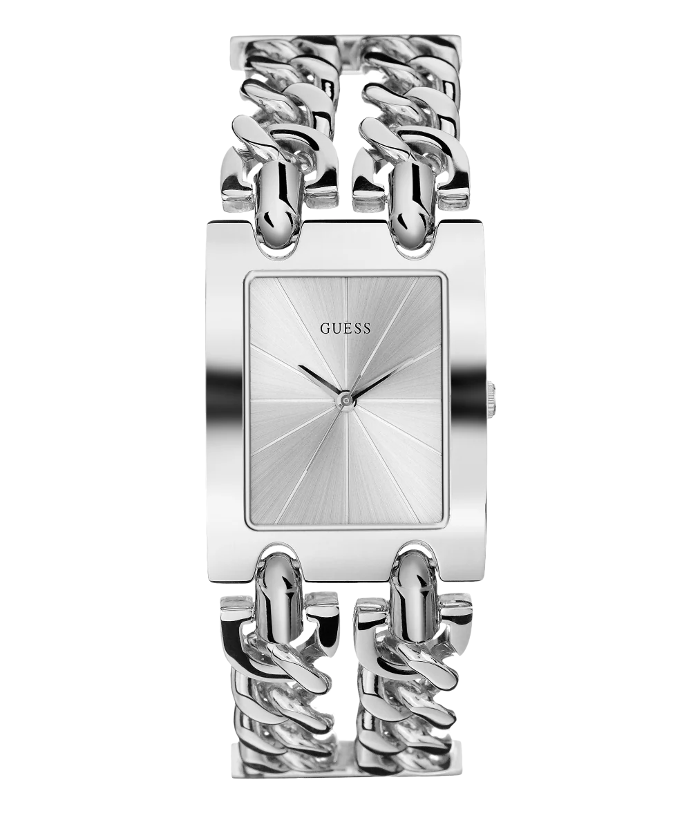 GUESS Ladies Silver Tone Analog Watch