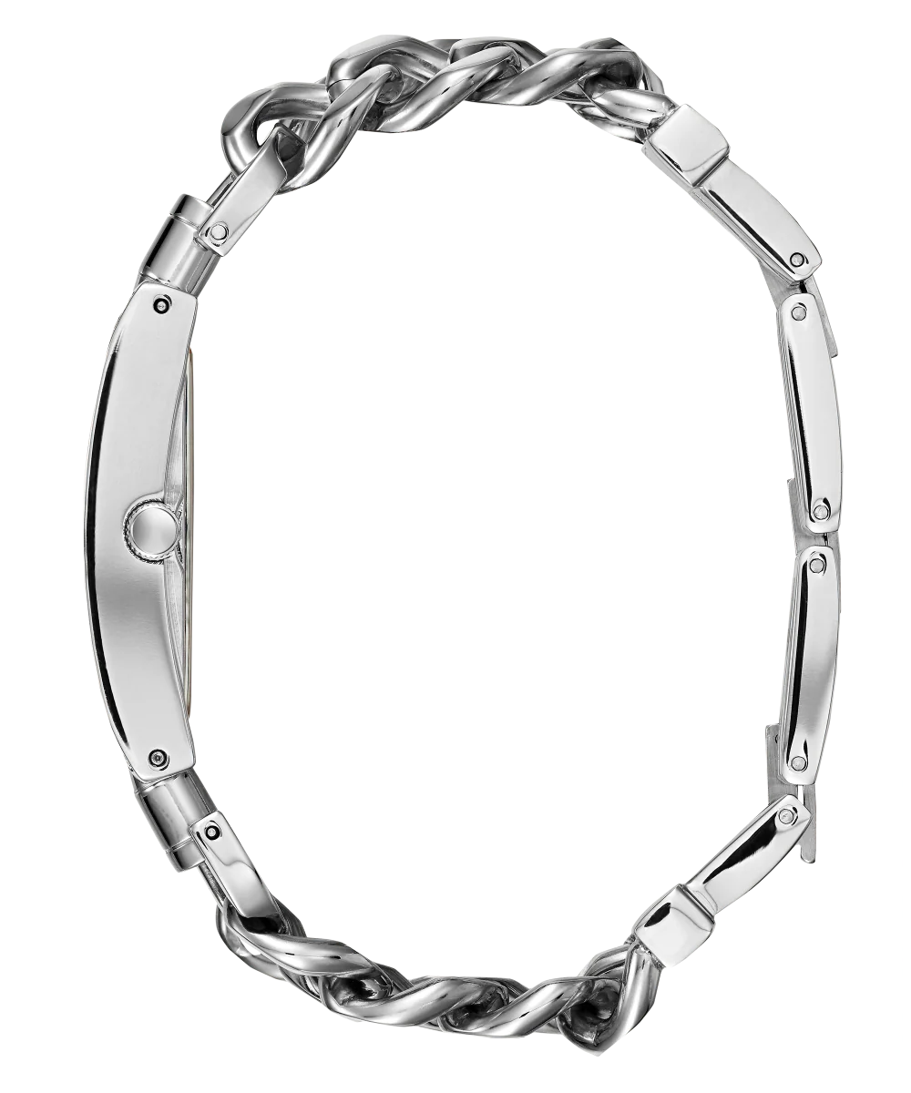 GUESS Ladies Silver Tone Analog Watch