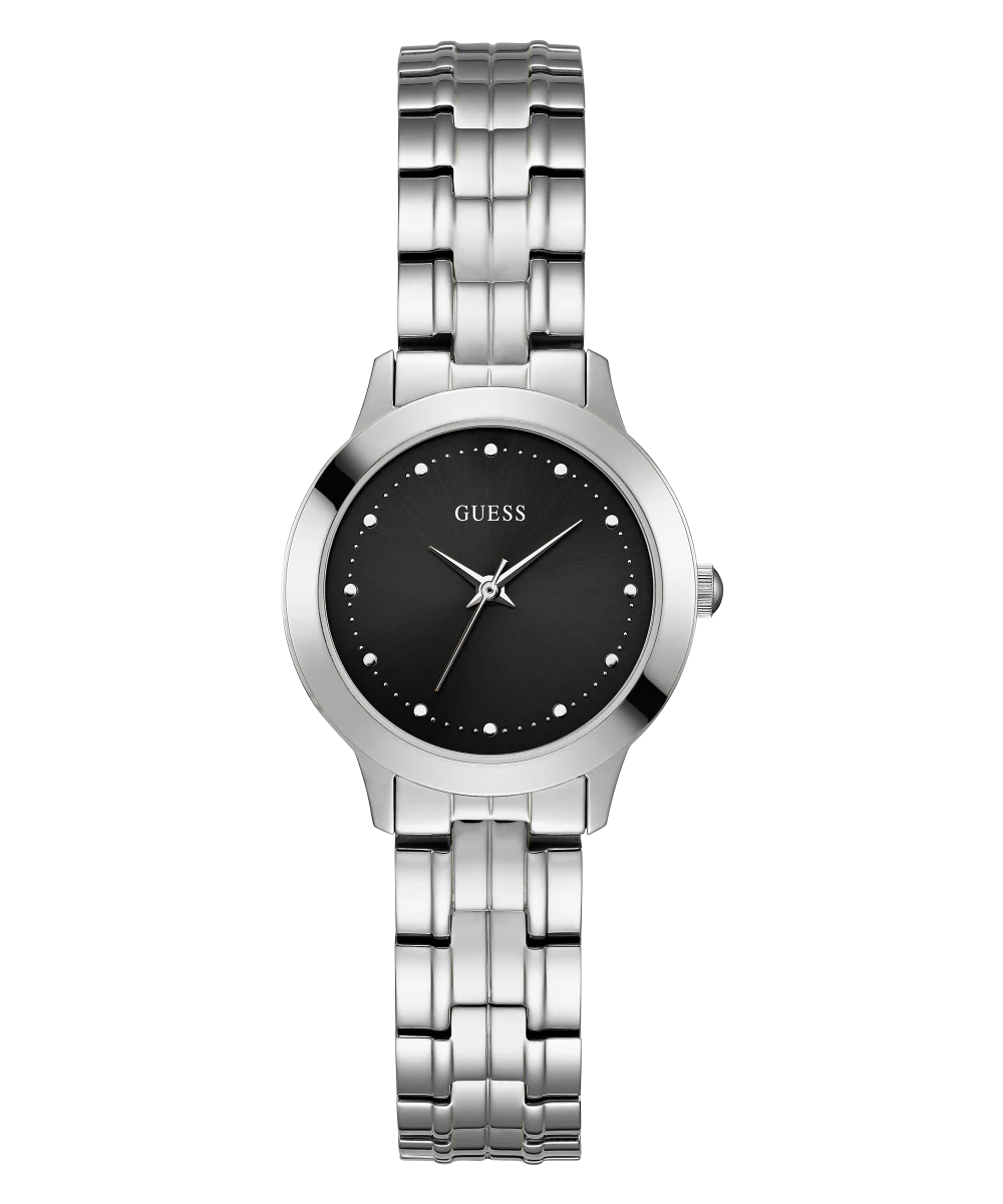 GUESS Ladies Silver Tone Analog Watch