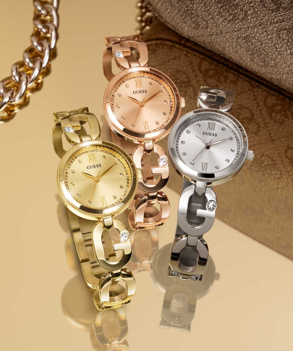 GUESS Ladies Gold Tone Analog Watch