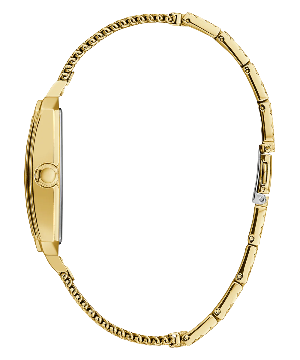 GUESS Mens Gold Tone Analog Watch