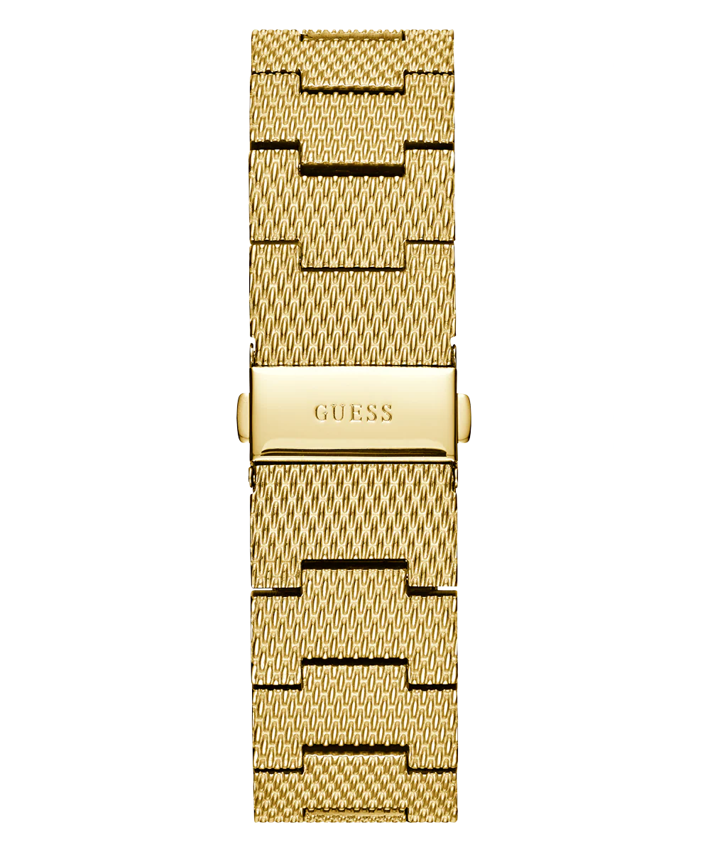 GUESS Mens Gold Tone Analog Watch