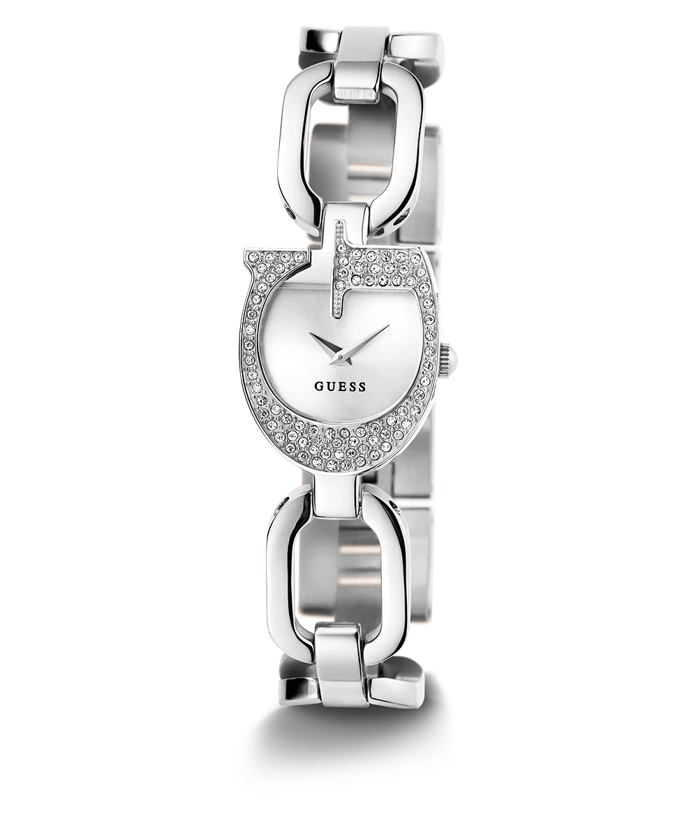 GUESS Ladies Silver Tone Analog Watch