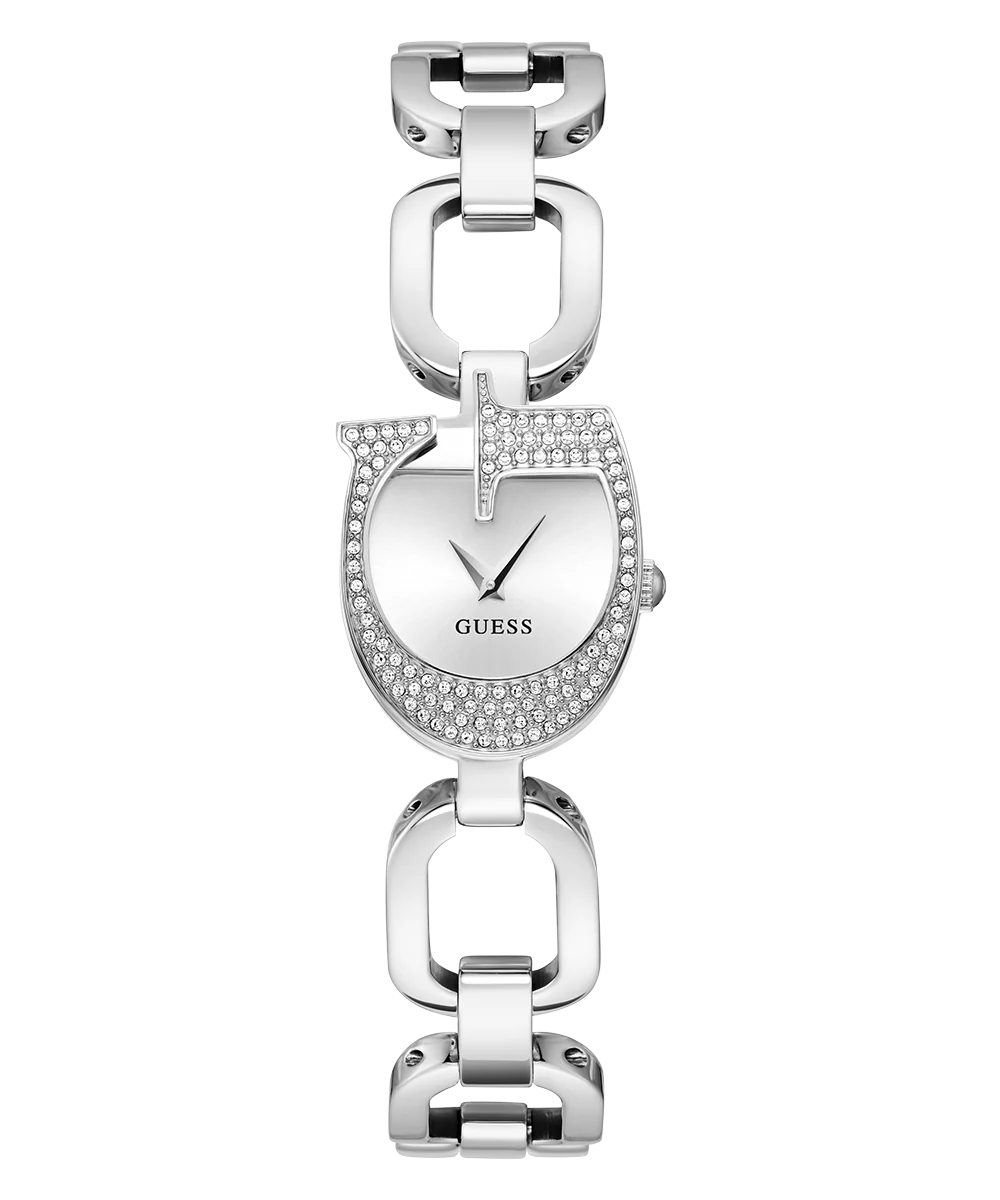 GUESS Ladies Silver Tone Analog Watch