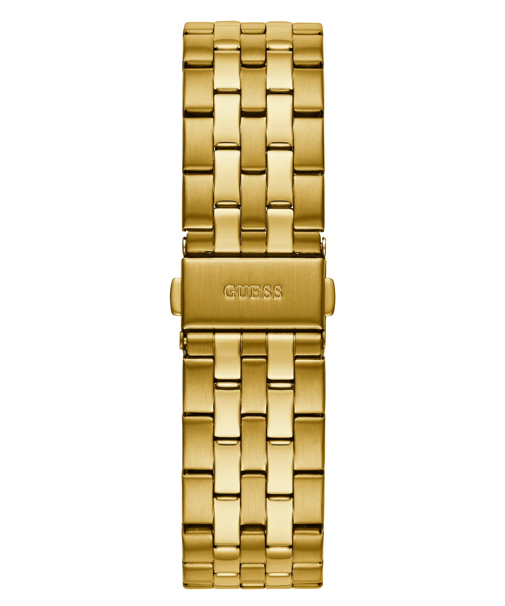GUESS Mens Gold Tone Multi-function Watch