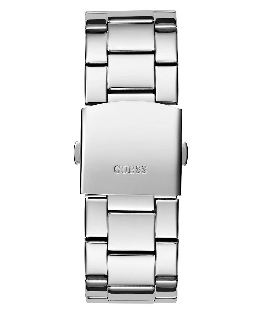 GUESS Mens Silver Tone Analog Watch