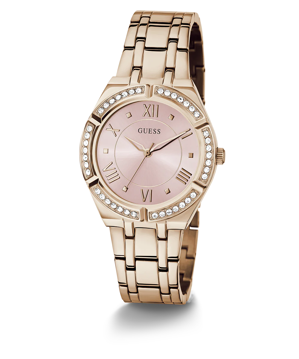 GUESS Ladies Rose Gold Tone Analog Watch